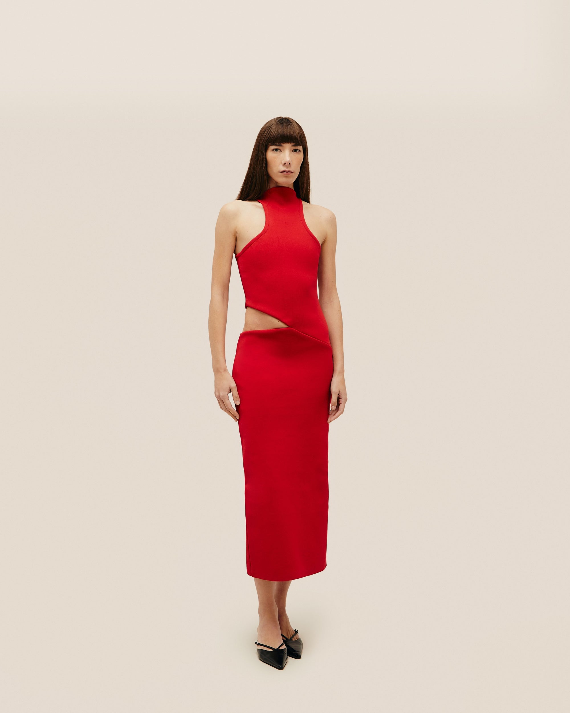 ABITO IVY IN MAGLIA ROSSO SHIFT