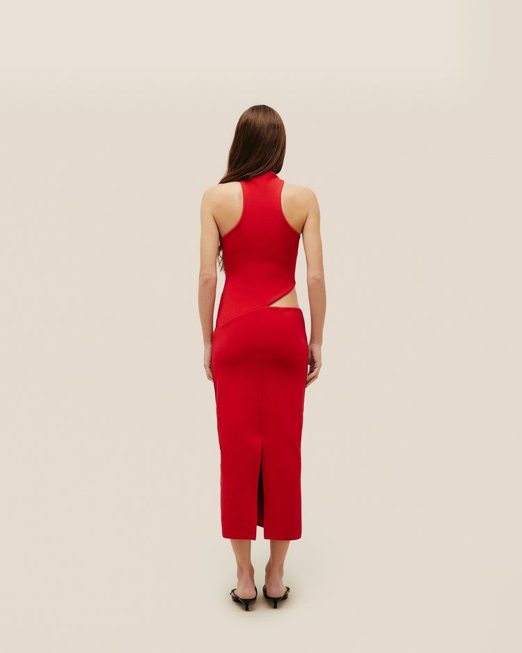 ABITO IVY IN MAGLIA ROSSO SHIFT