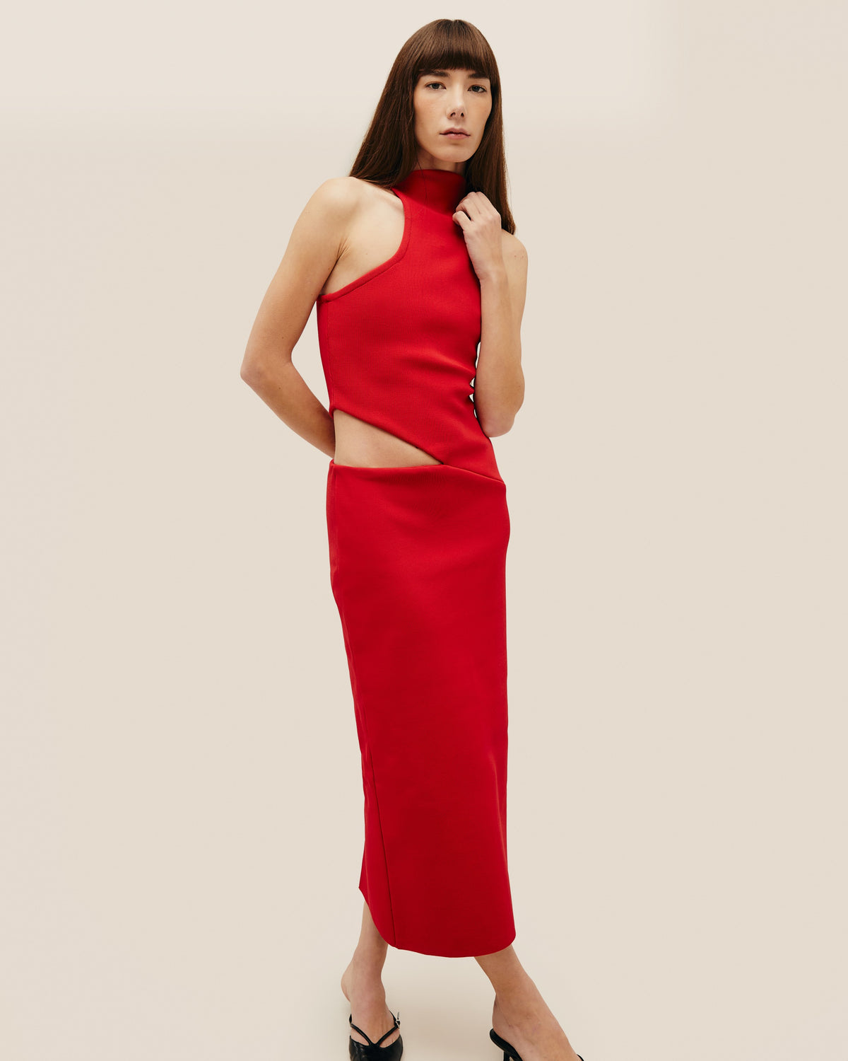 ABITO IVY IN MAGLIA ROSSO SHIFT