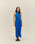 Cobalt Blue Front-Slit Dress