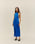Cobalt Blue Front-Slit Dress