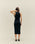 Vestido negro de cuello alto