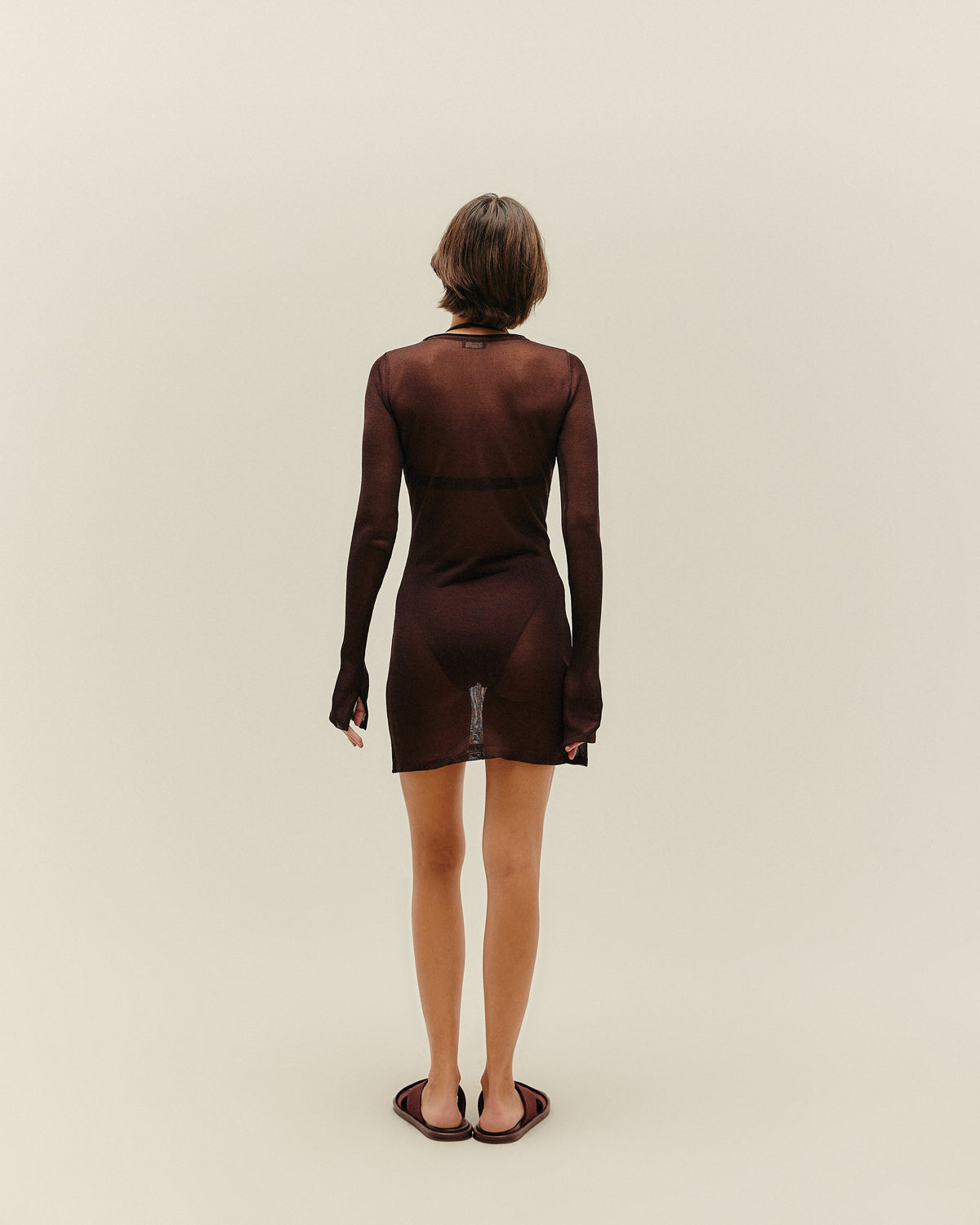 JANE KNIT DRESS BRAUNA BROWN
