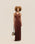 ANA DRESS. BRAUNA BROWN