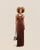 ANA DRESS. BRAUNA BROWN