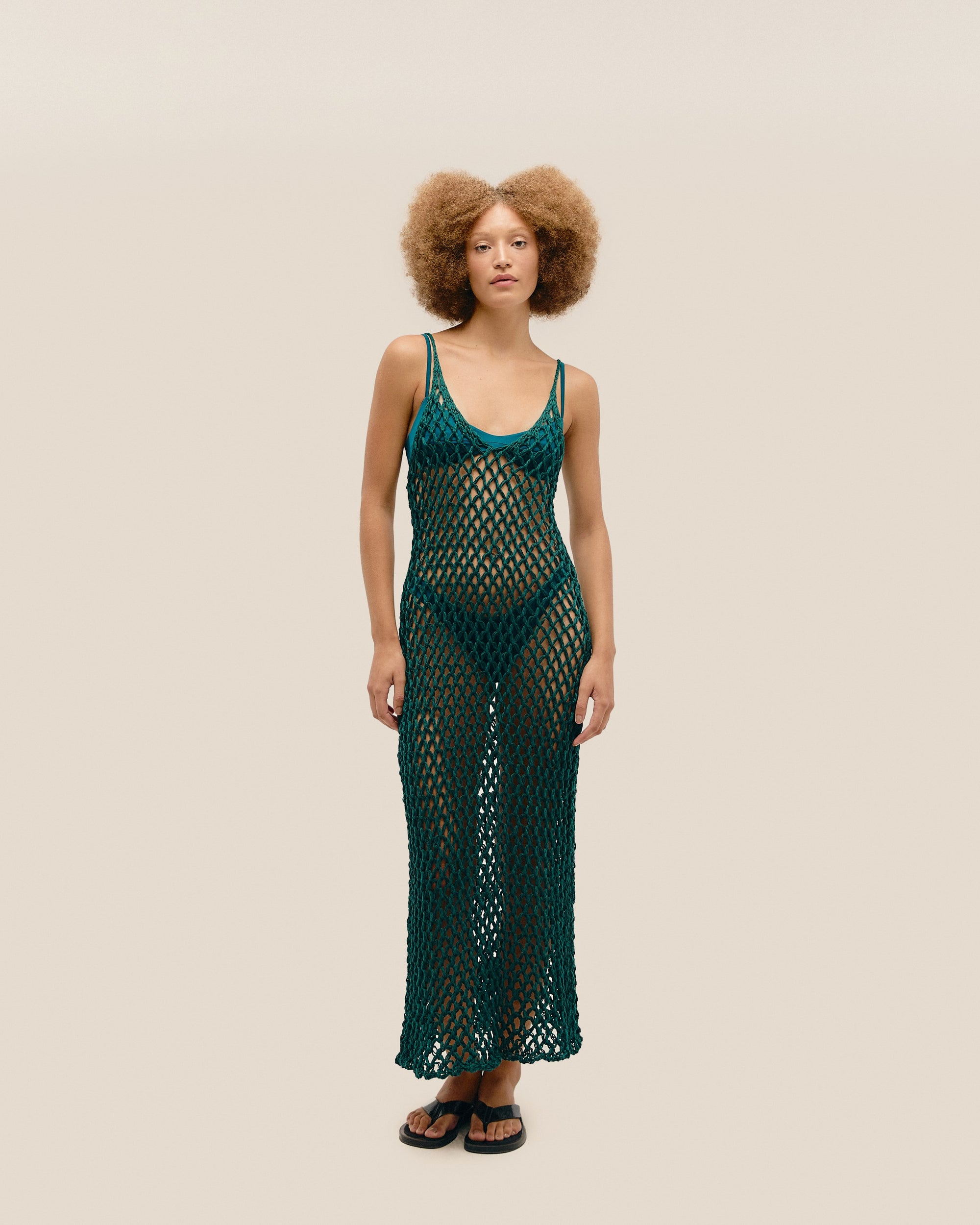 MOANA KNIT DRESS HARBOR BLUE