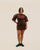 HANNAH KNIT DRESS IN BROWN