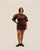 HANNAH KNIT DRESS IN BROWN