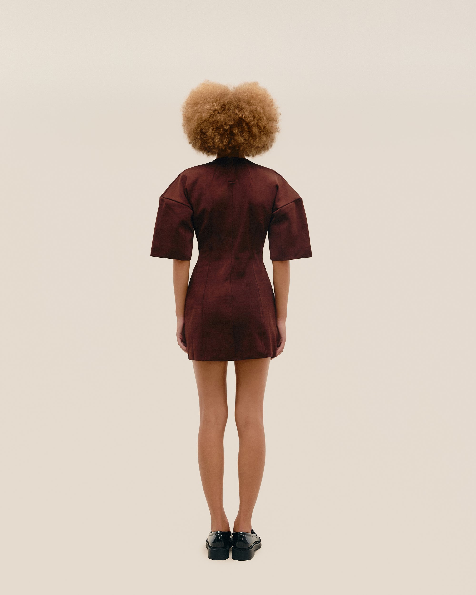 HANNAH KNIT DRESS IN BROWN