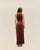 BRAUNA BROWN CUT-OUT DRESS
