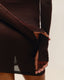 JANE KNIT DRESS BRAUNA BROWN