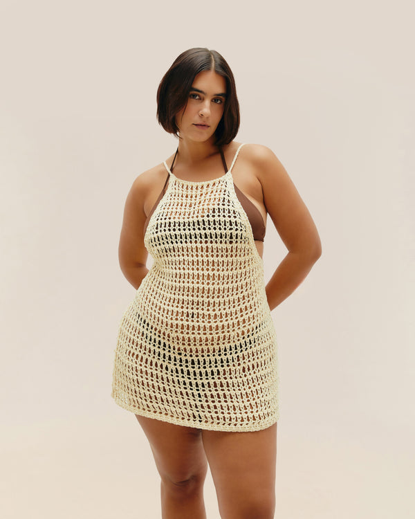 ABITO IN MAGLIA PIPA. AVORIO