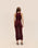 PIA KNIT DRESS IN MARSALA