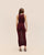 PIA KNIT DRESS IN MARSALA