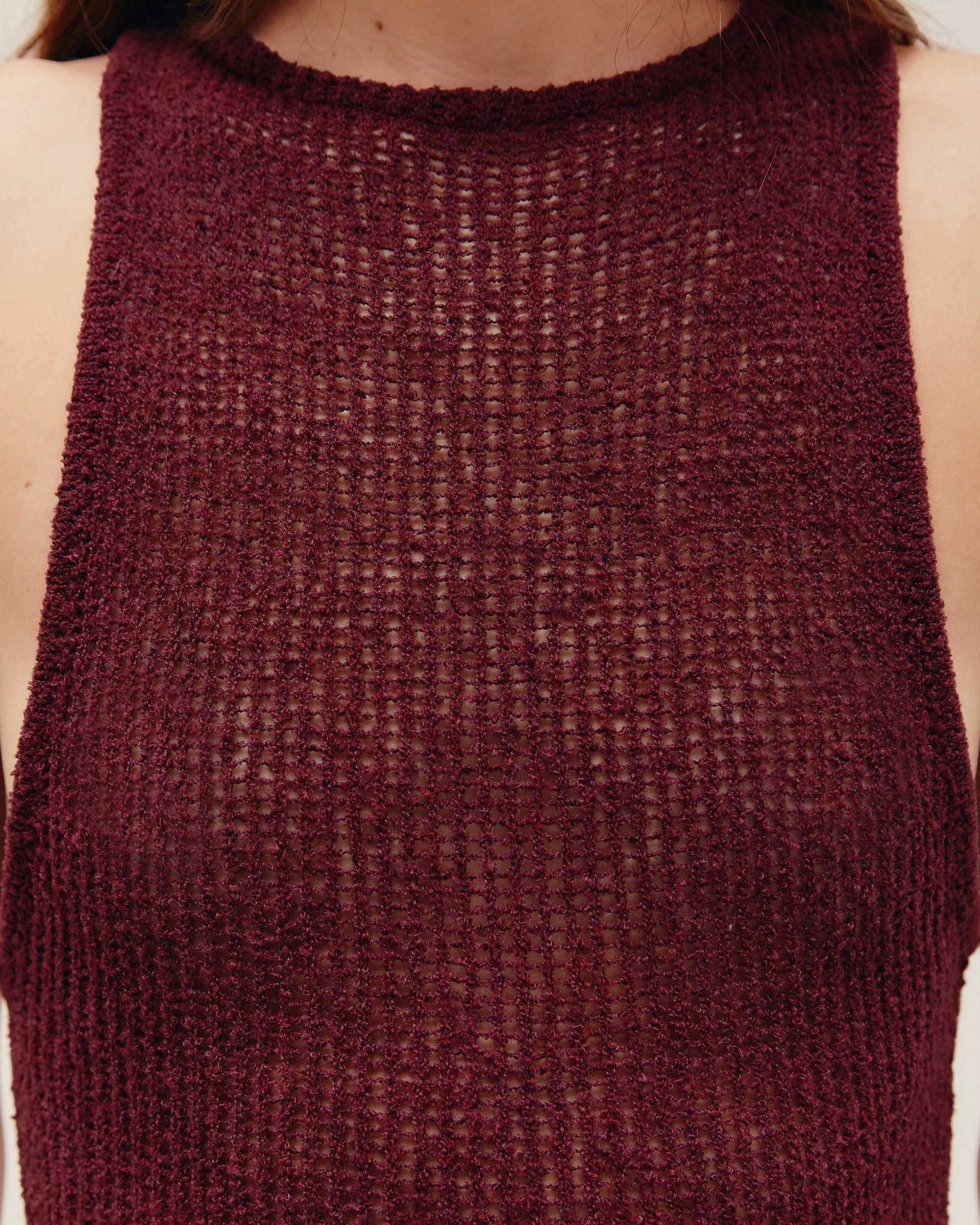 PIA KNIT DRESS IN MARSALA