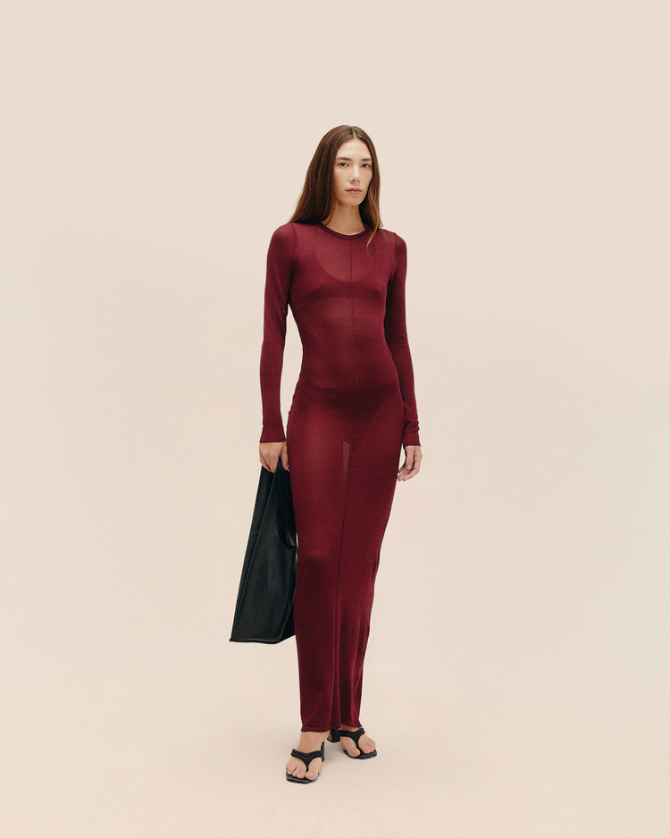 MARSALA KNIT DRESS