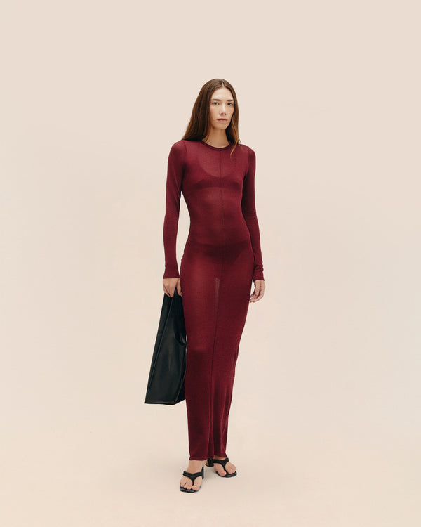 MARSALA KNIT DRESS