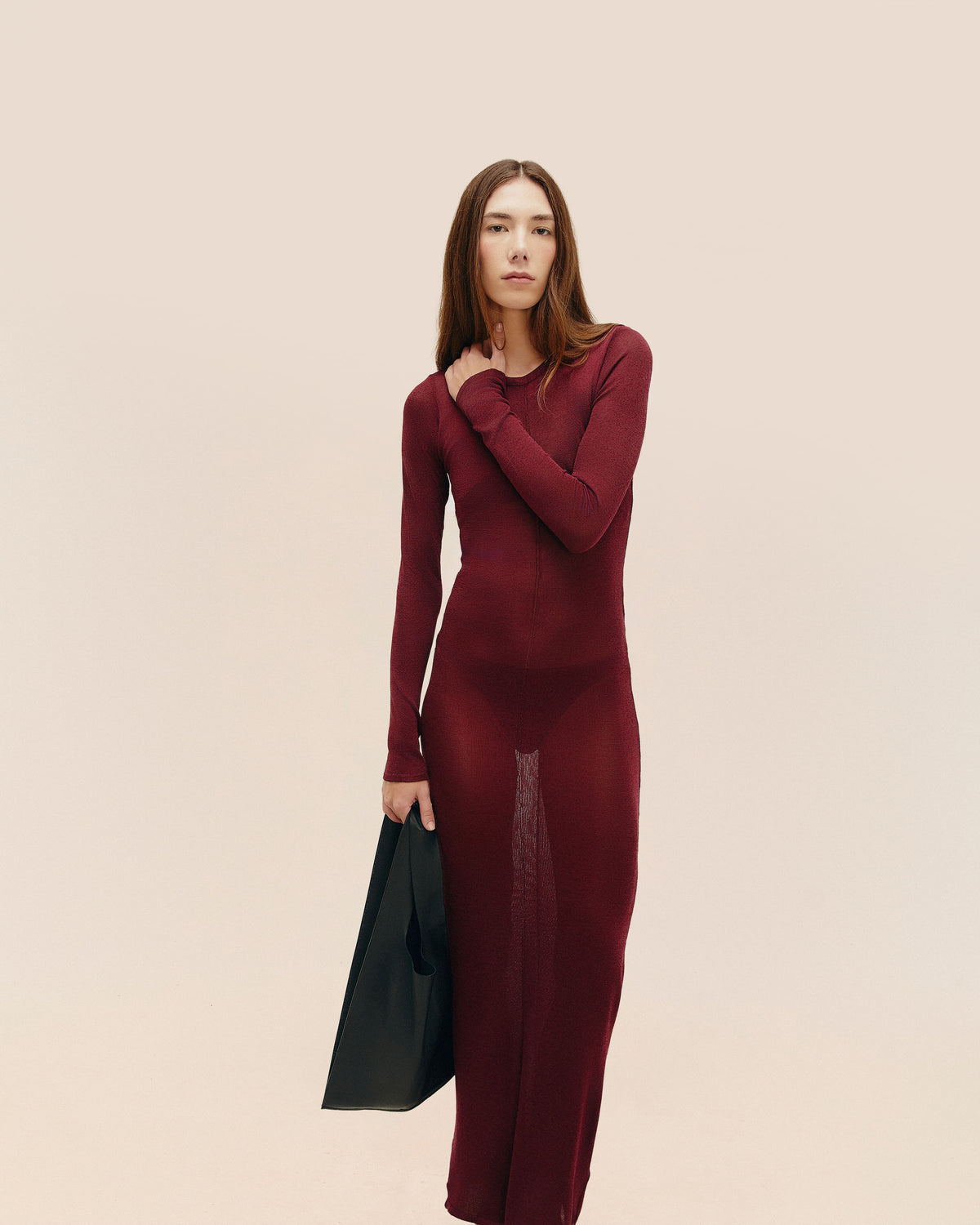 MARSALA KNIT DRESS