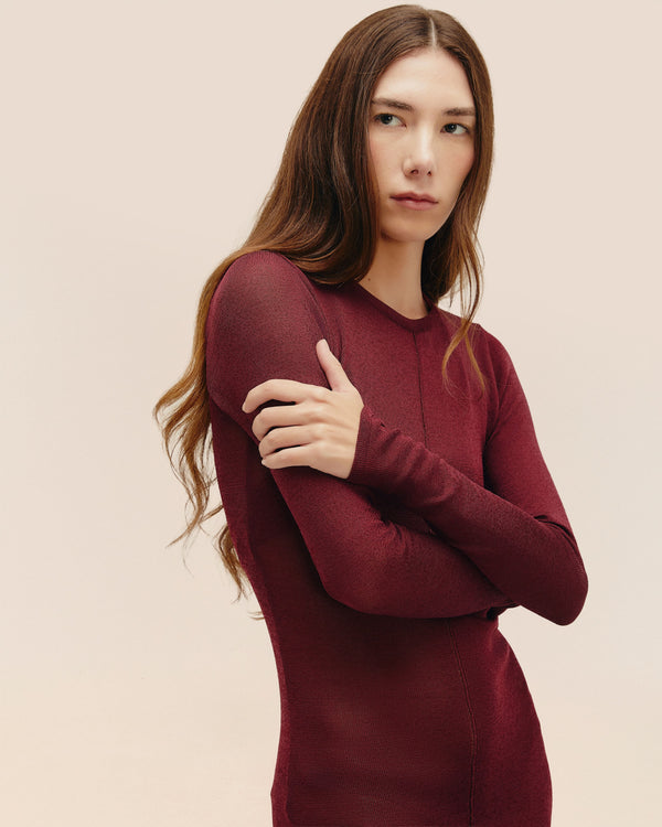 MARSALA KNIT DRESS
