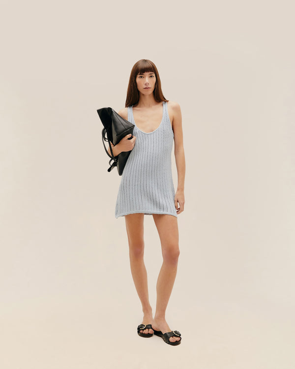COUCOU KNIT DRESS BARDI BLUE