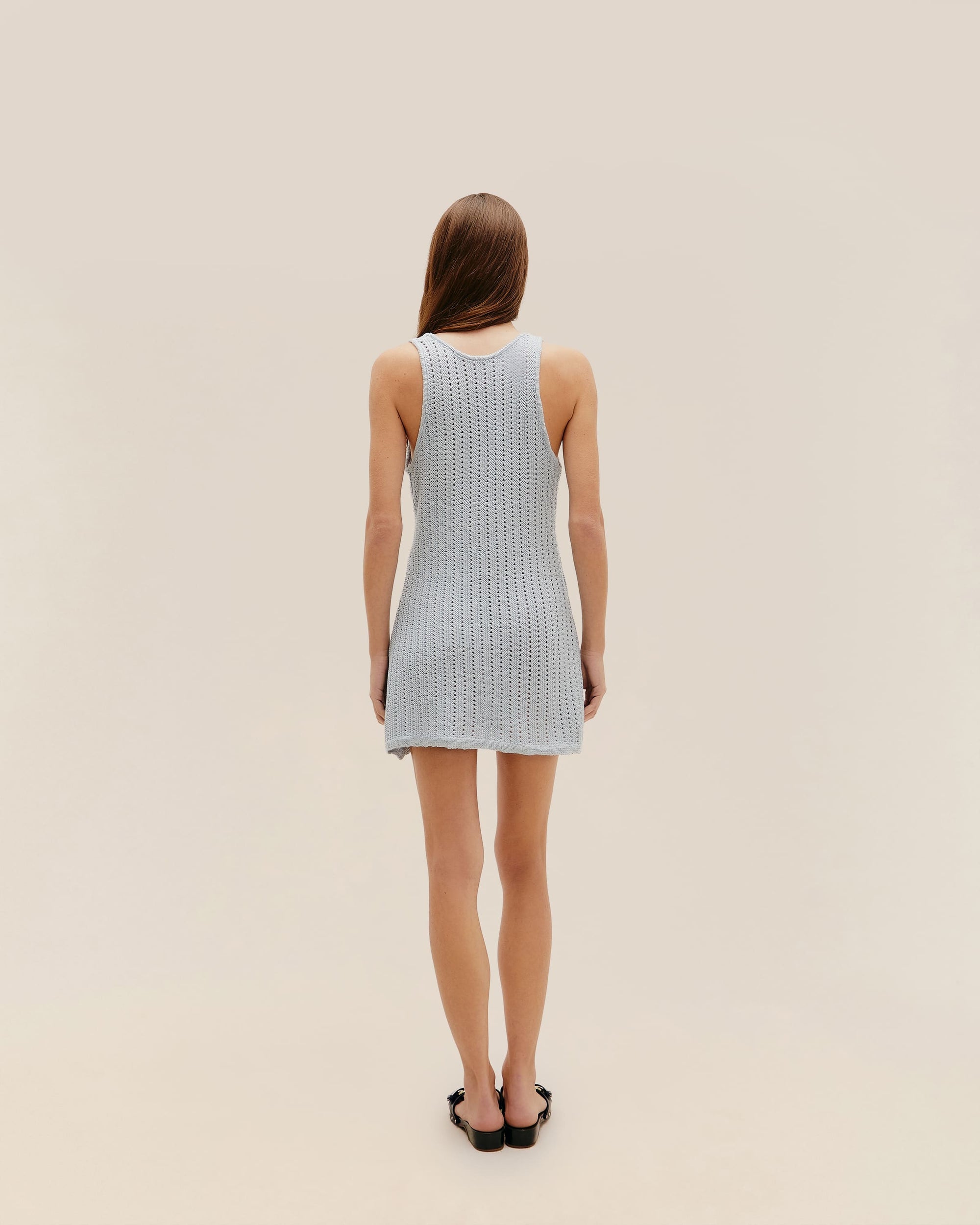 COUCOU KNIT DRESS BARDI BLUE