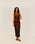 ROBE EN MAILLE LIA BRAUNA MARRON