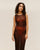 ROBE EN MAILLE LIA BRAUNA MARRON