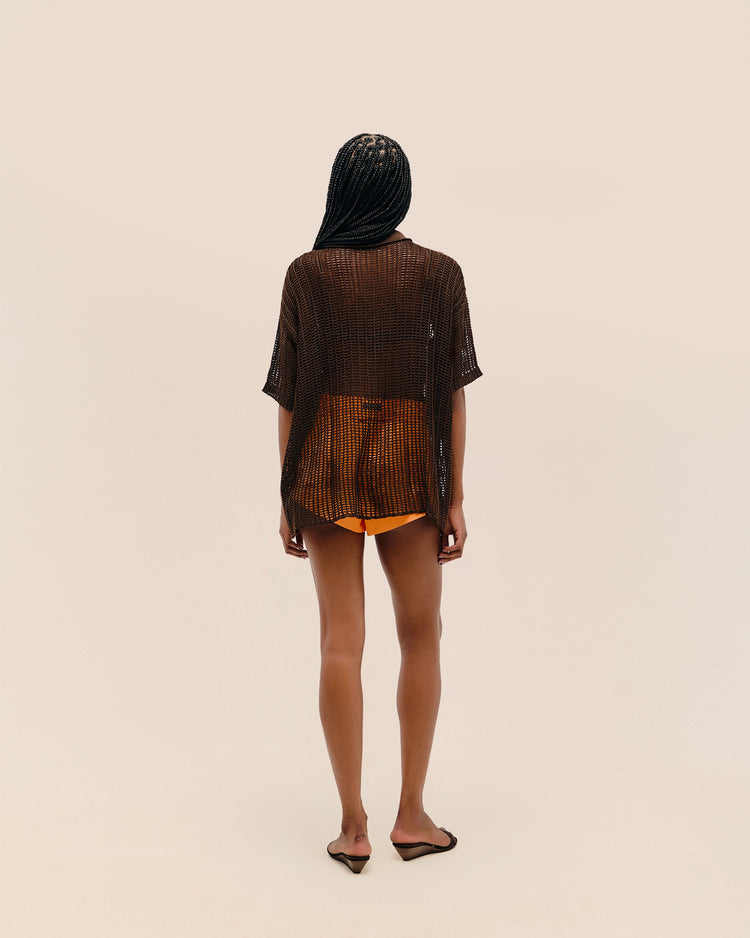 FLORA KNIT DRESS BRAUNA BROWN