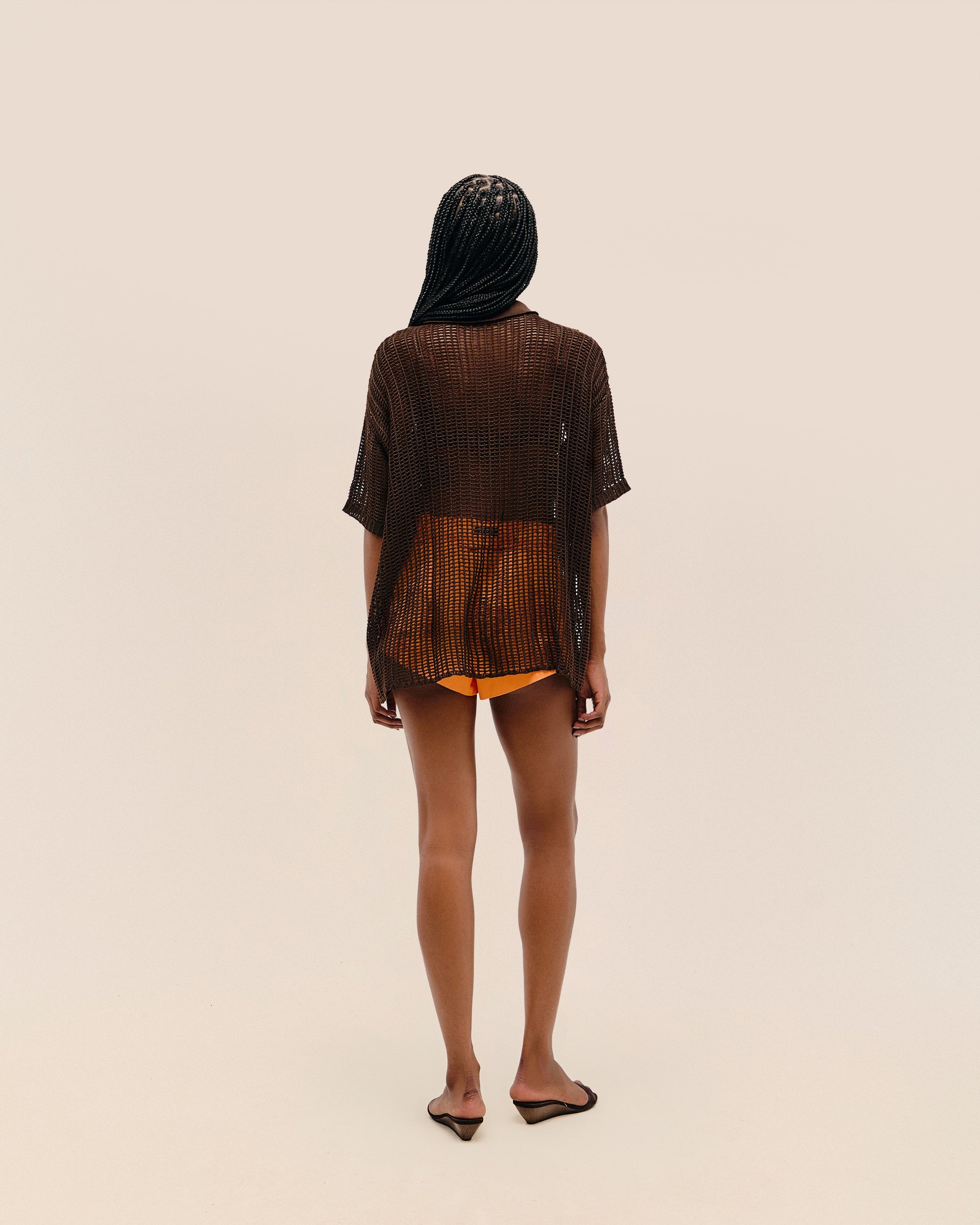 FLORA KNIT DRESS BRAUNA BROWN