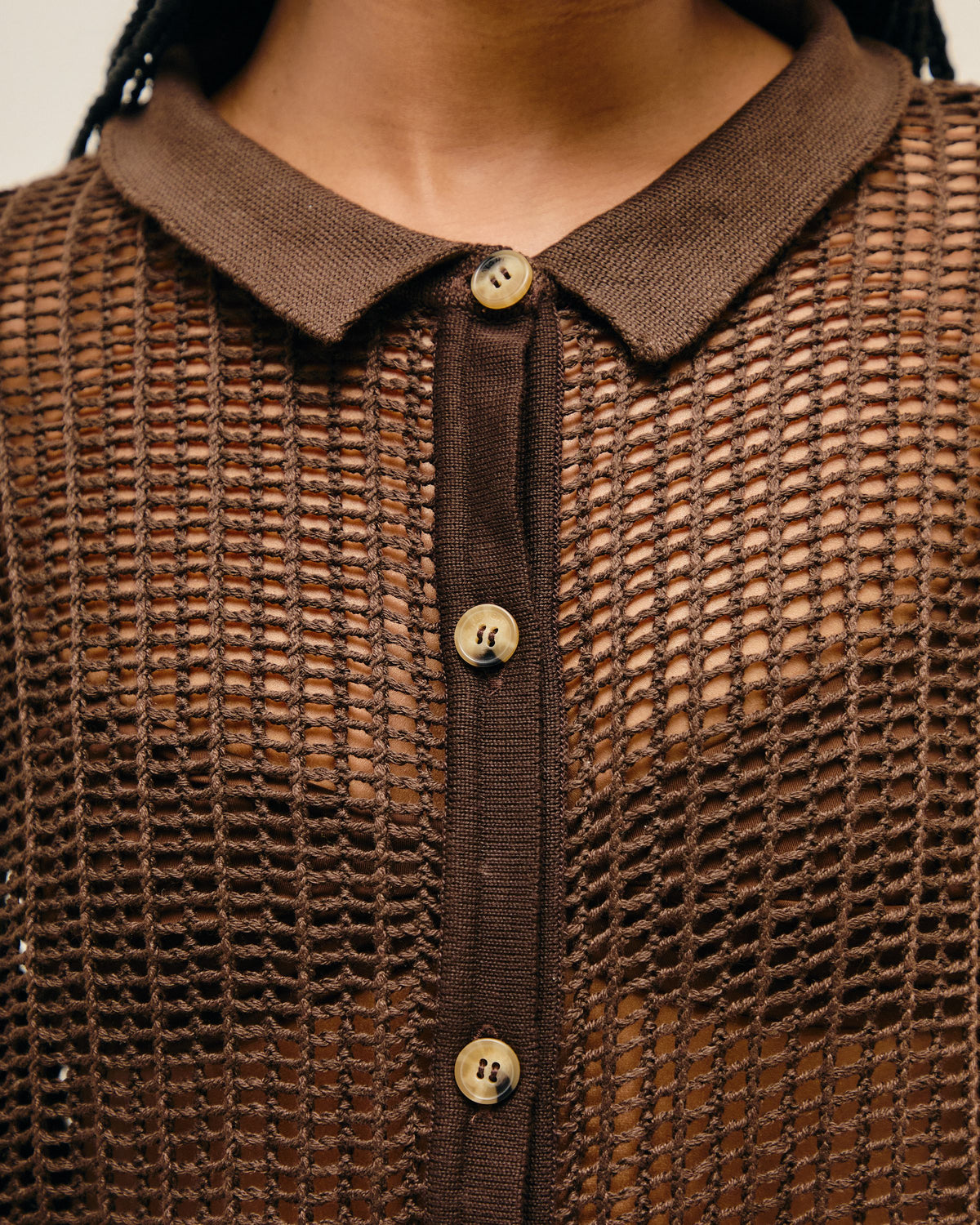 FLORA KNIT DRESS BRAUNA BROWN