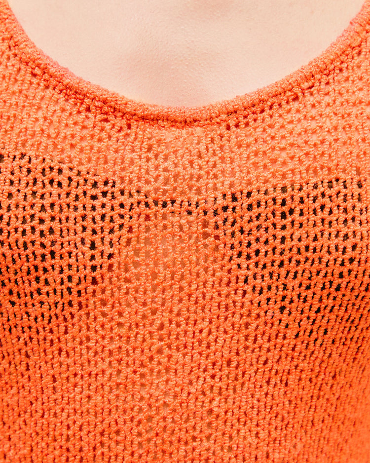 MINI ISLA KNIT DRESS MANDARINA ORANGE