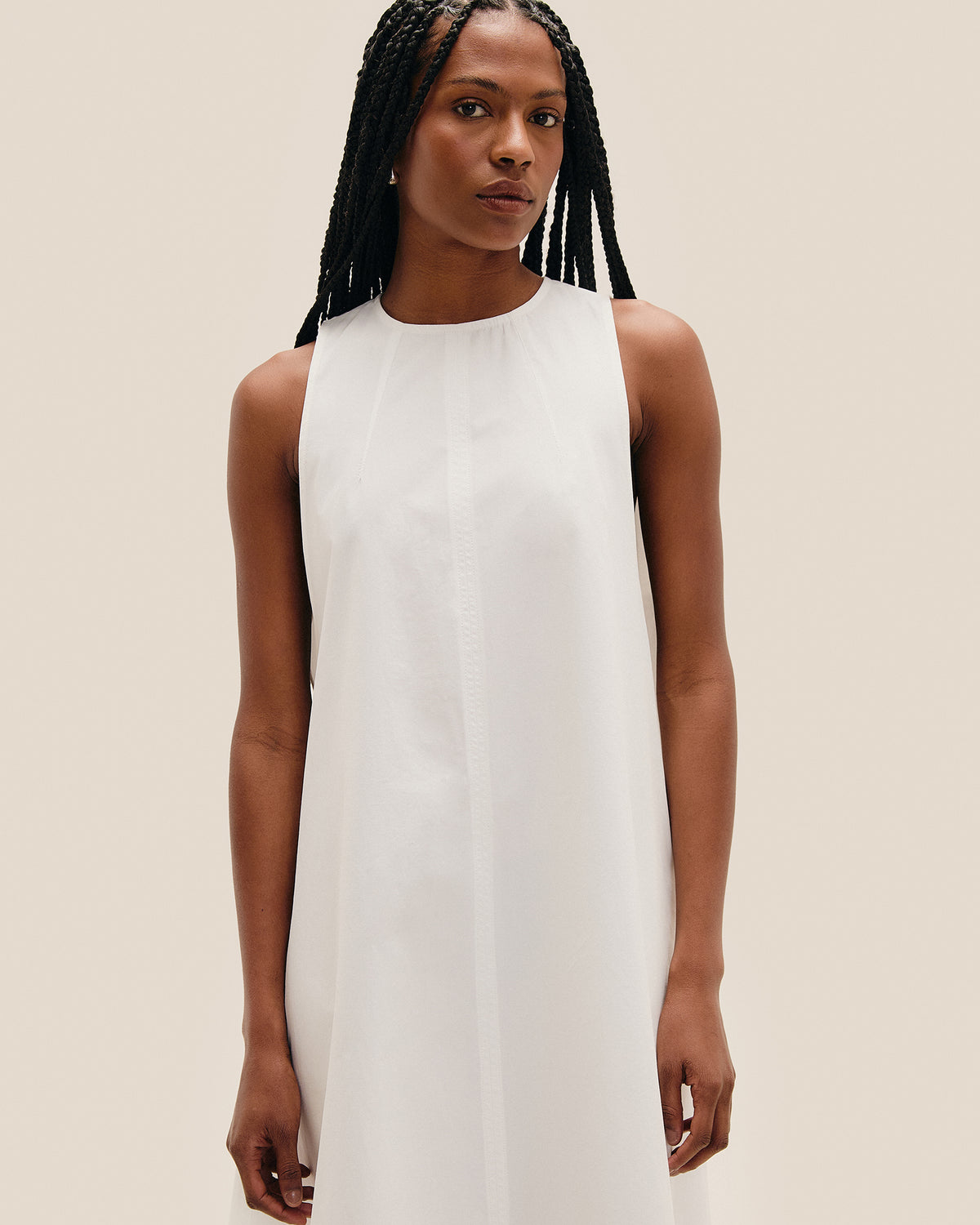 ROBE À DÉCOUPES OFF-WHITE