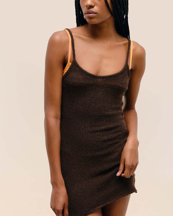 ABITO IN MAGLIA MINI ISLA MARRONE