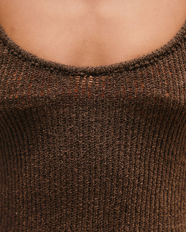 ABITO IN MAGLIA MINI ISLA MARRONE