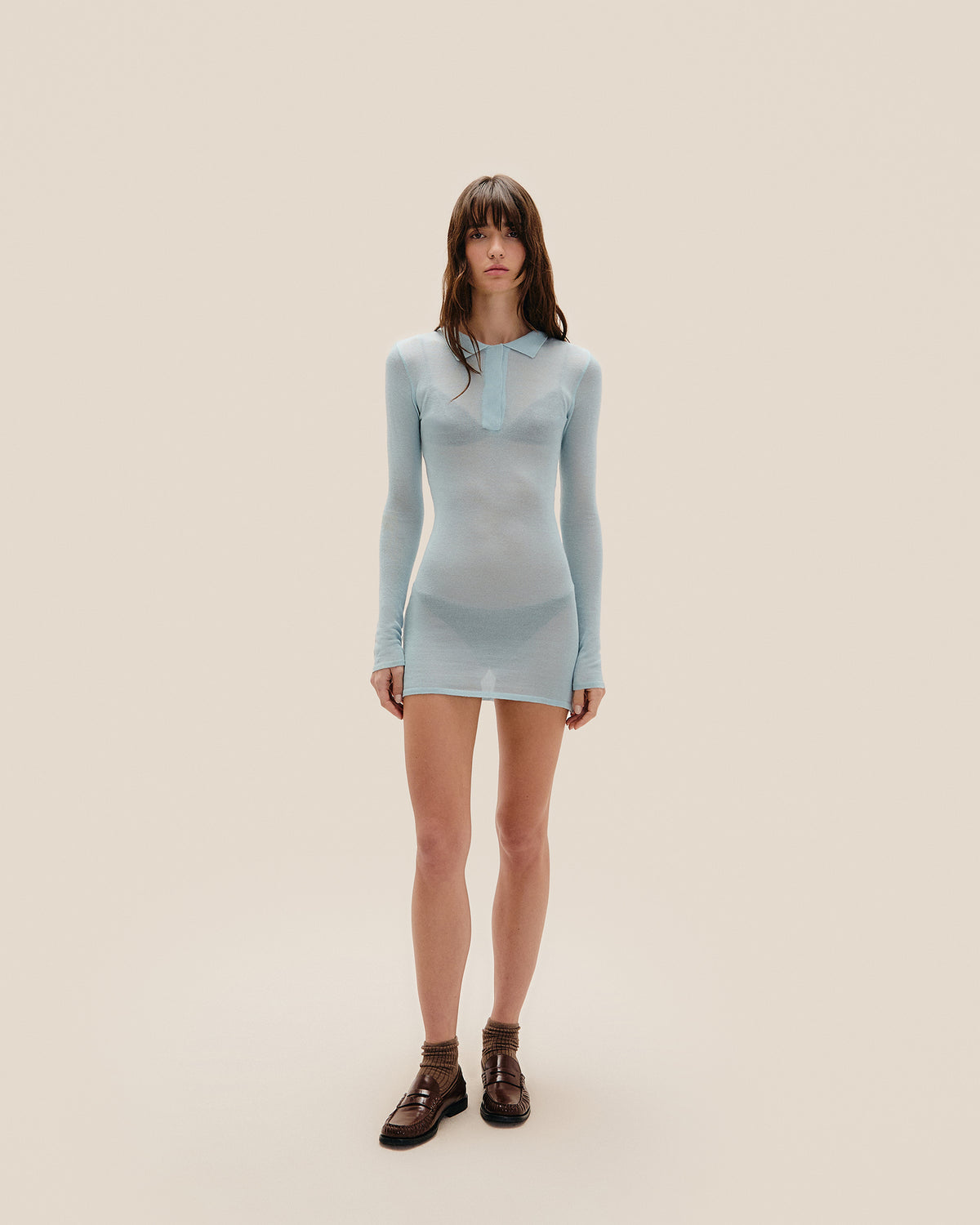 AMELIA KNIT DRESS BARDI BLUE