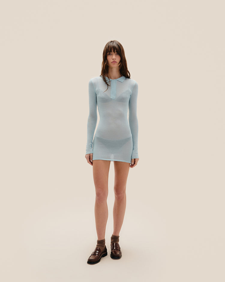 AMELIA KNIT DRESS BARDI BLUE