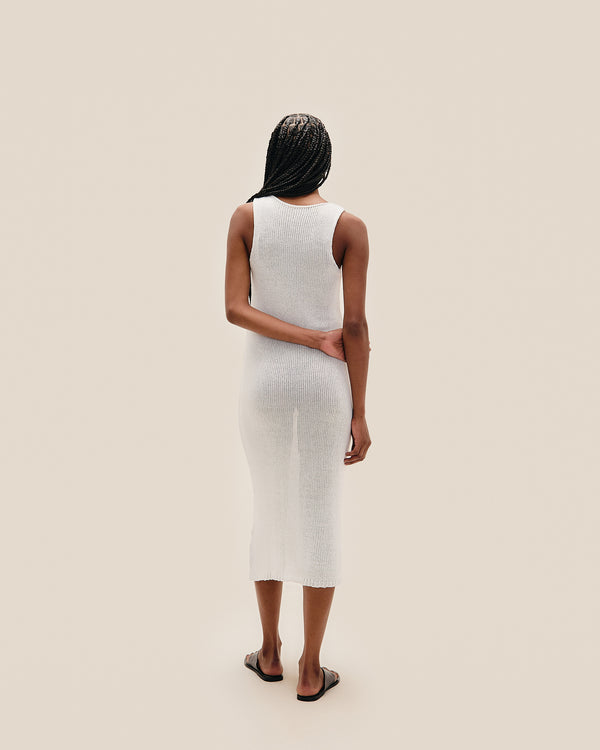 LIZA KNIT DRESS OFF-WHITE