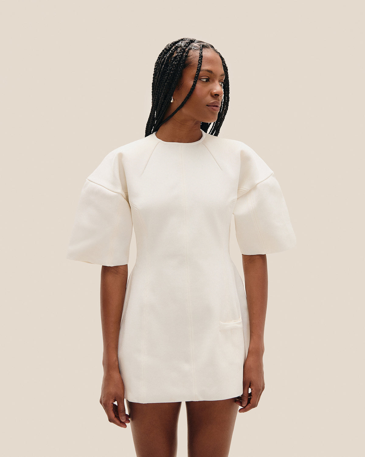 ROBE EN TRICOT HANNAH BLANC CASÉ