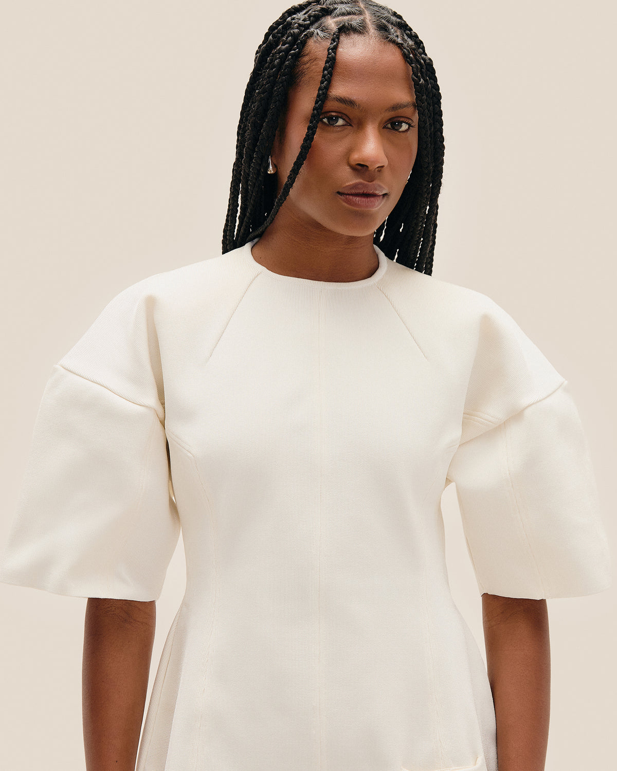 ROBE EN TRICOT HANNAH BLANC CASÉ