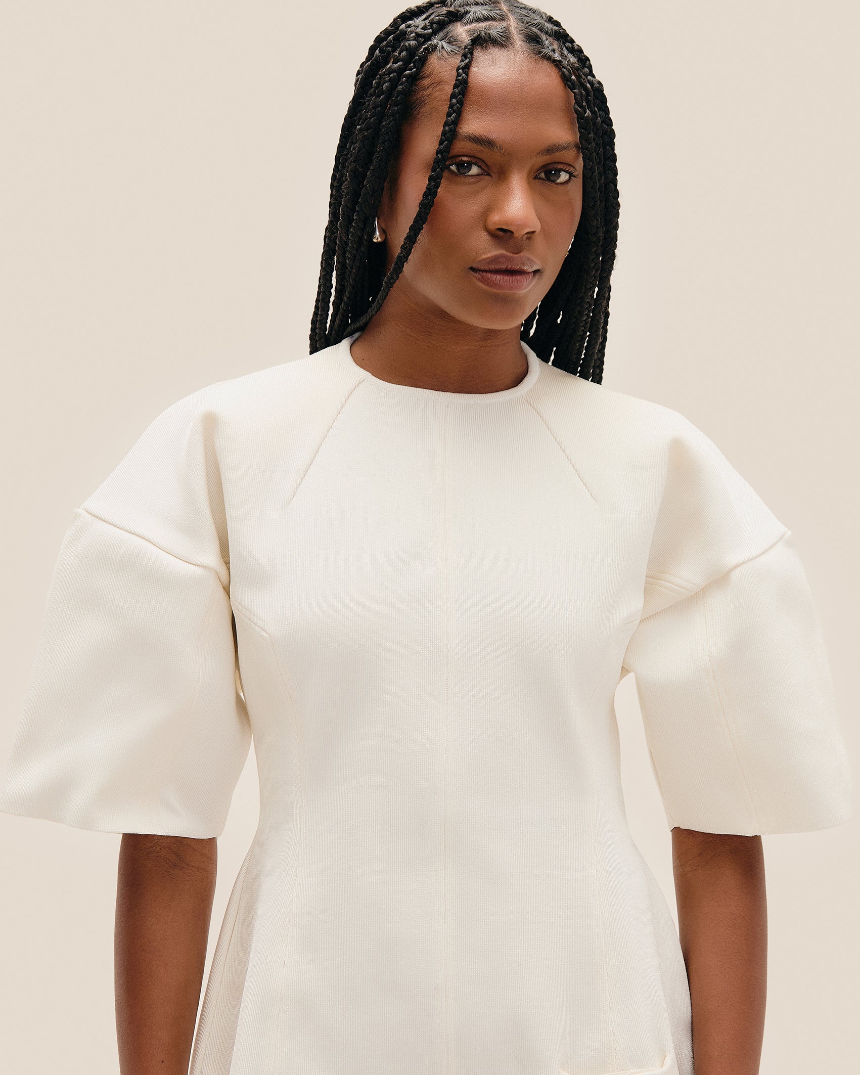 ROBE EN TRICOT HANNAH BLANC CASÉ