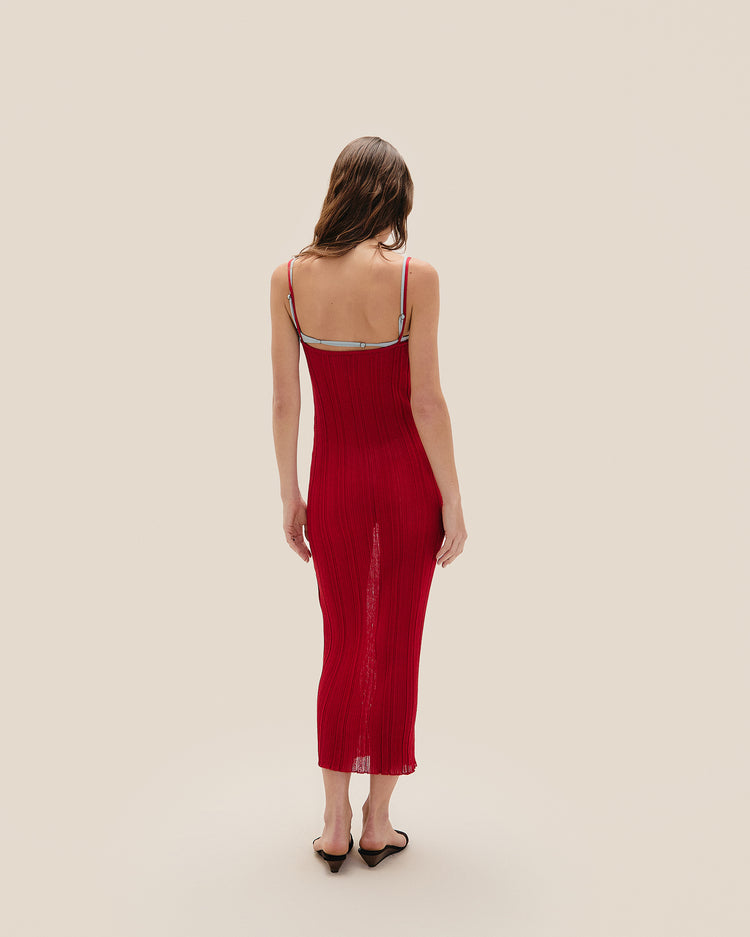 ABITO IN MAGLIA MIDI IVANA ROSSO