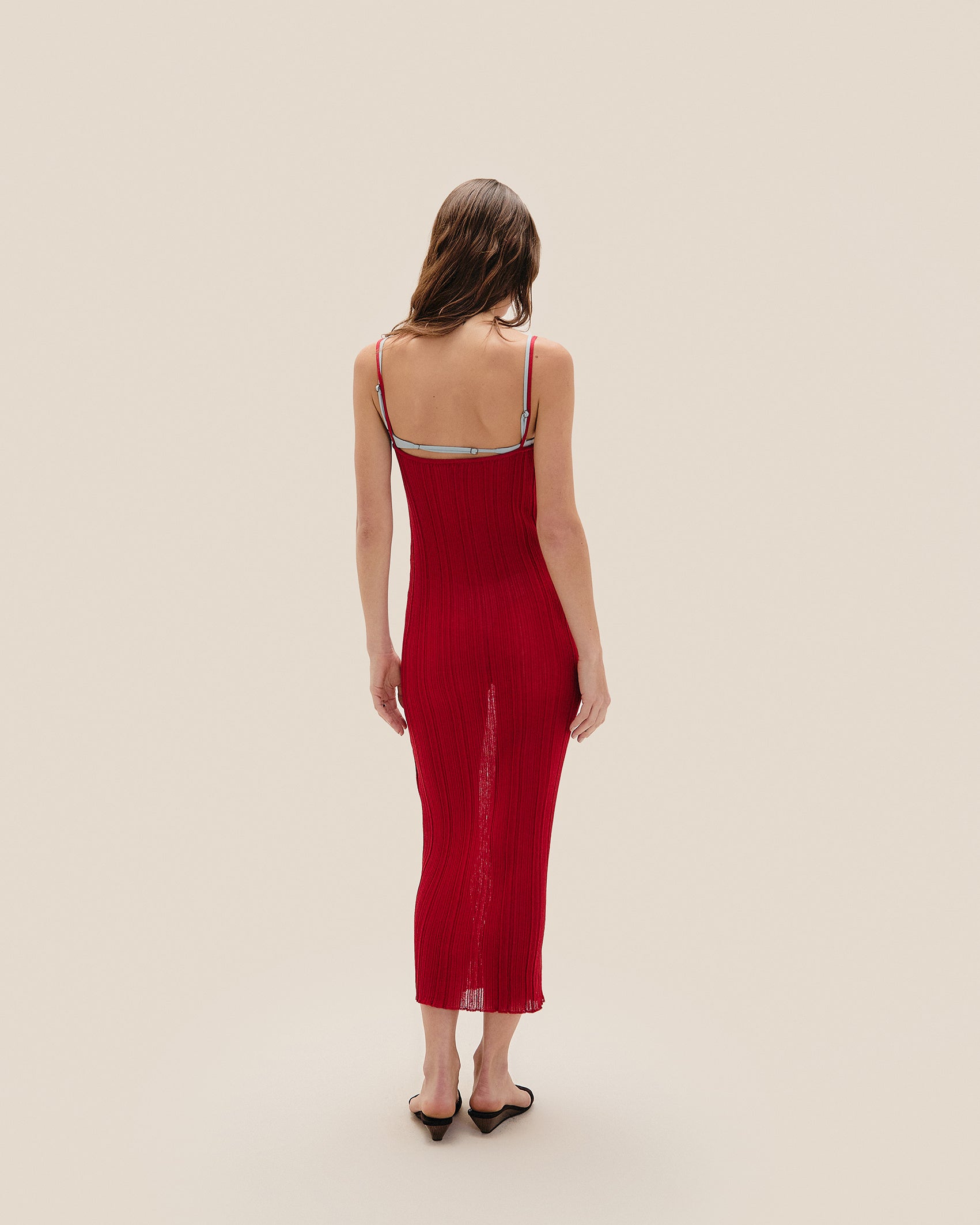 ABITO IN MAGLIA MIDI IVANA ROSSO