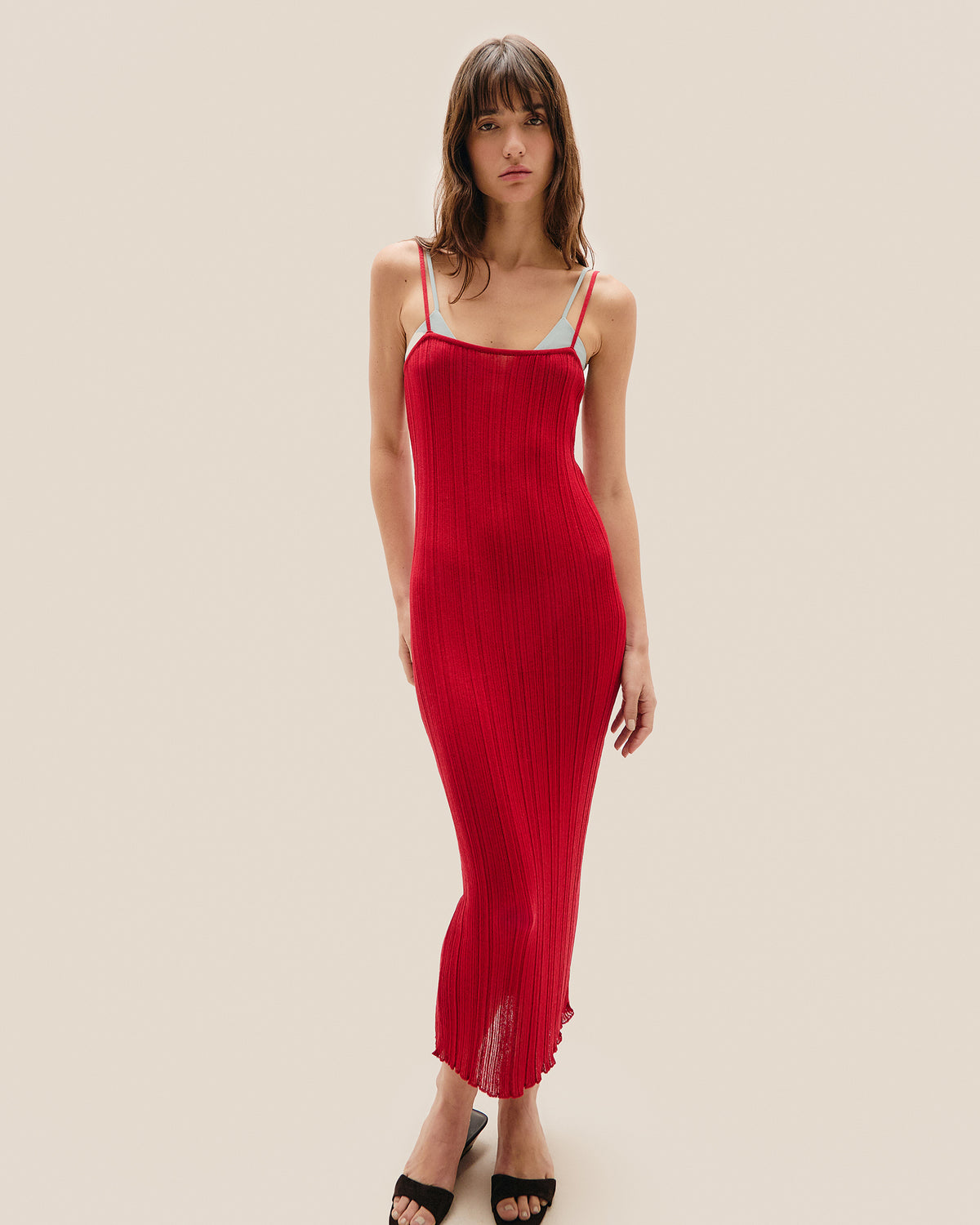 ABITO IN MAGLIA MIDI IVANA ROSSO