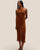 VESTIDO DE PUNTO LIZA MARRÓN MEDIO