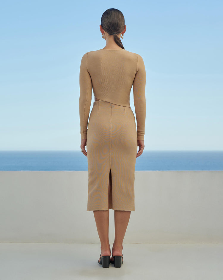 FALDA DE PUNTO RAQUEL CUBAN SAND