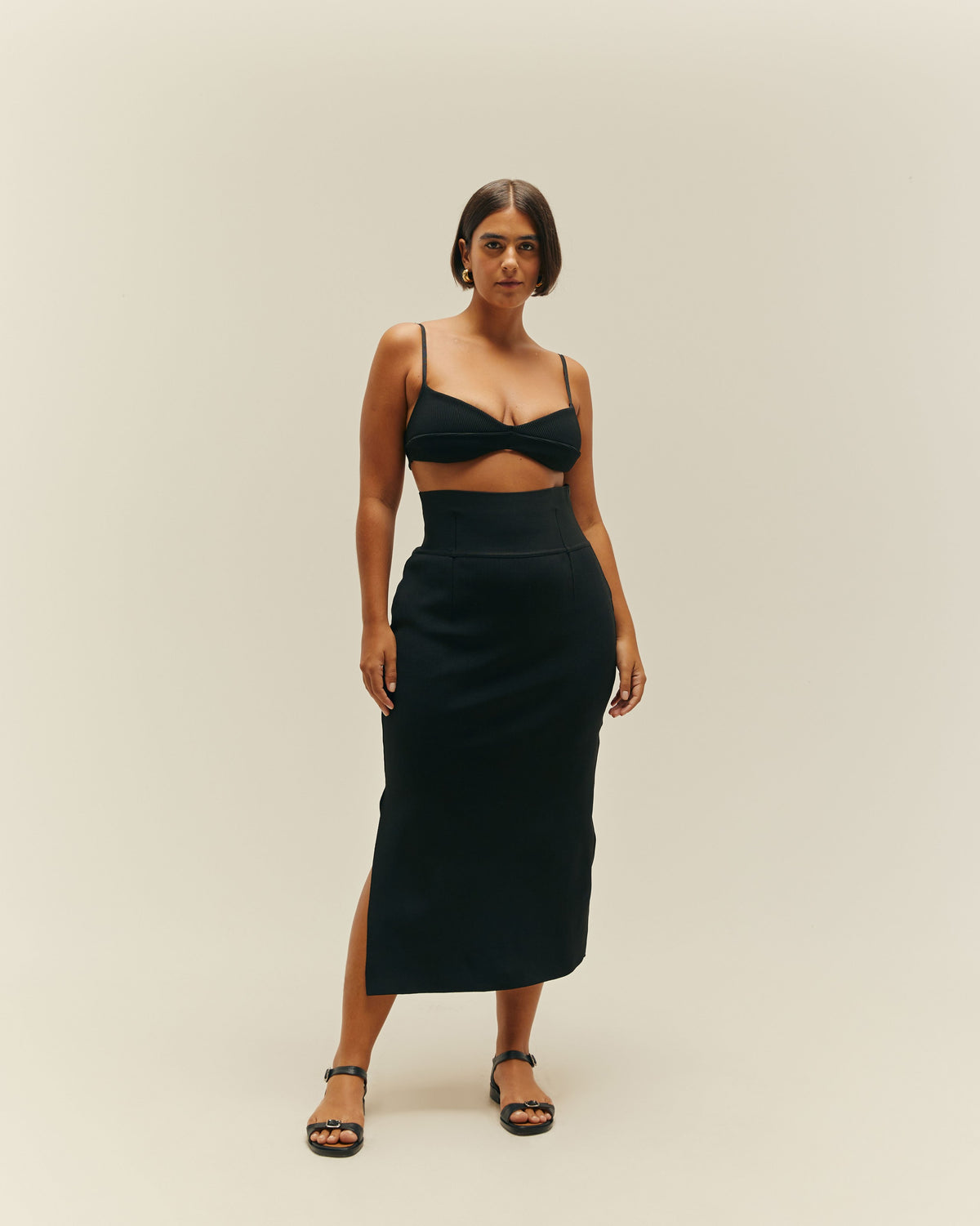 KNIT MARIAH SKIRT BLACK