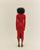 GONNA IN MAGLIA RAQUEL ROSSA