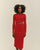 GONNA IN MAGLIA RAQUEL ROSSA
