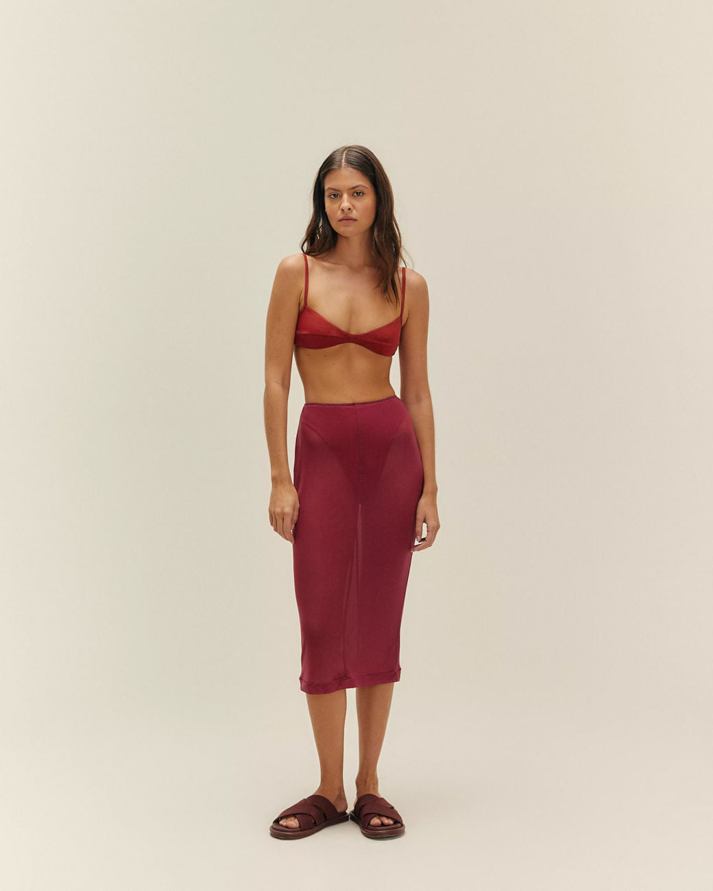 JULIANA SKIRT BORDEAUX