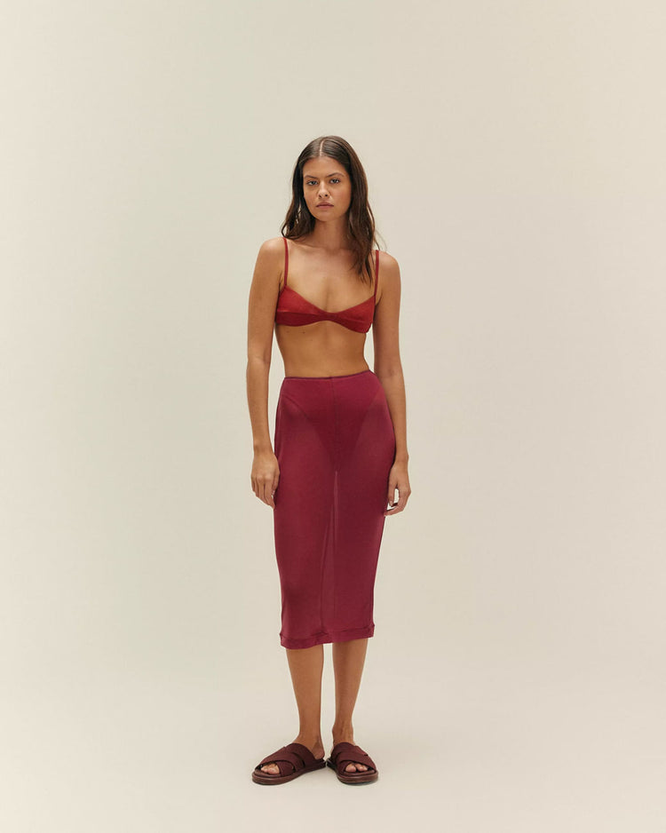 JULIANA SKIRT BORDEAUX